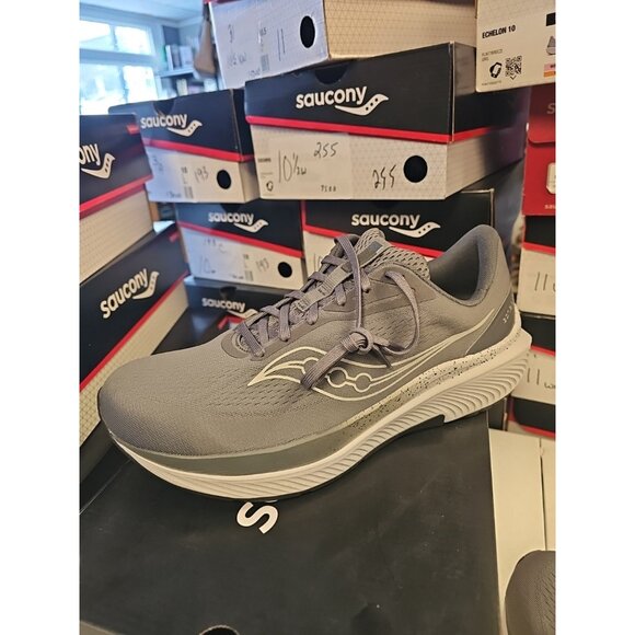 Saucony Echelon 10 Mens Size 13X W Wide Gray  Stability Shoes S21046-104 - Picture 2 of 7